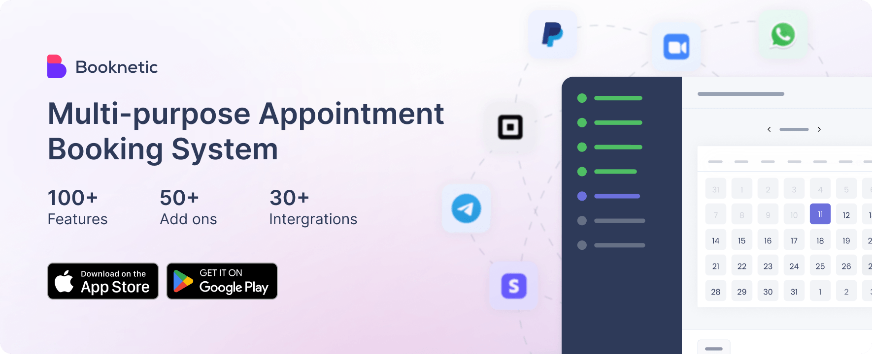 Booknetic Light Banner