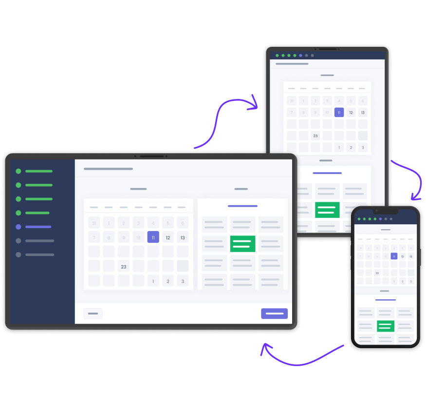 Responsive design - WordPress Appointment Booking Plugin