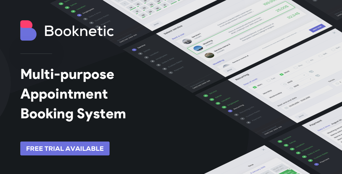 Booknetic - Premium WordPress Booking Plugin