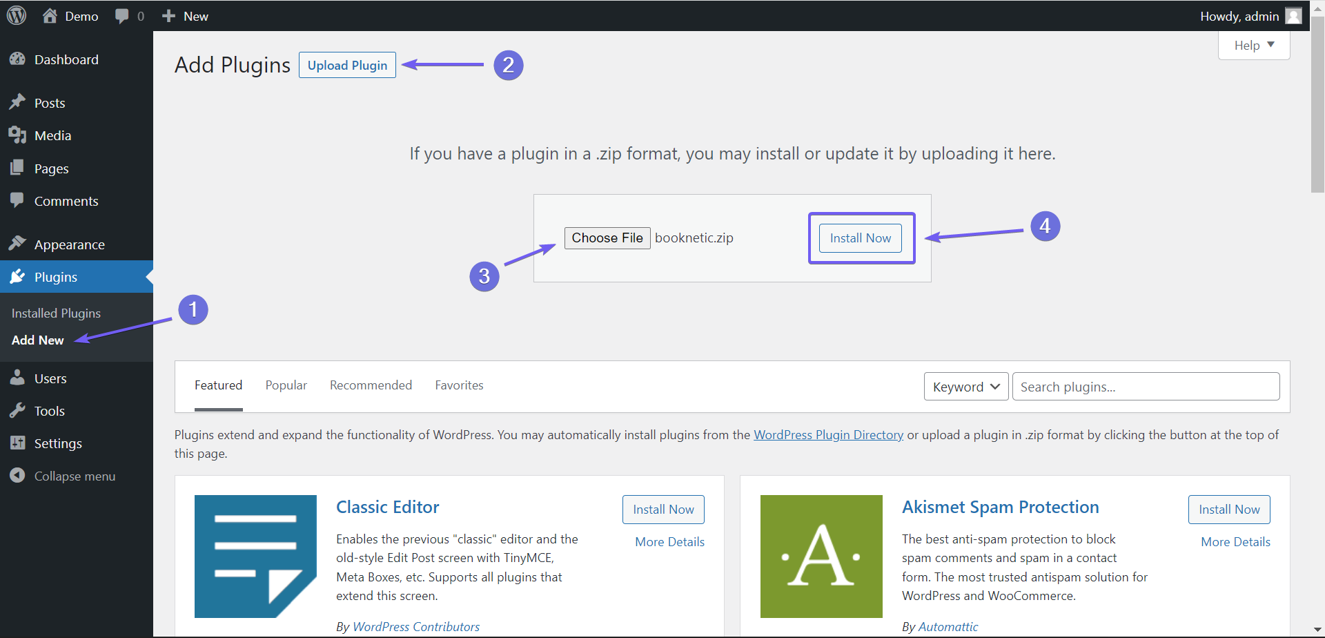 saas booknetic installation