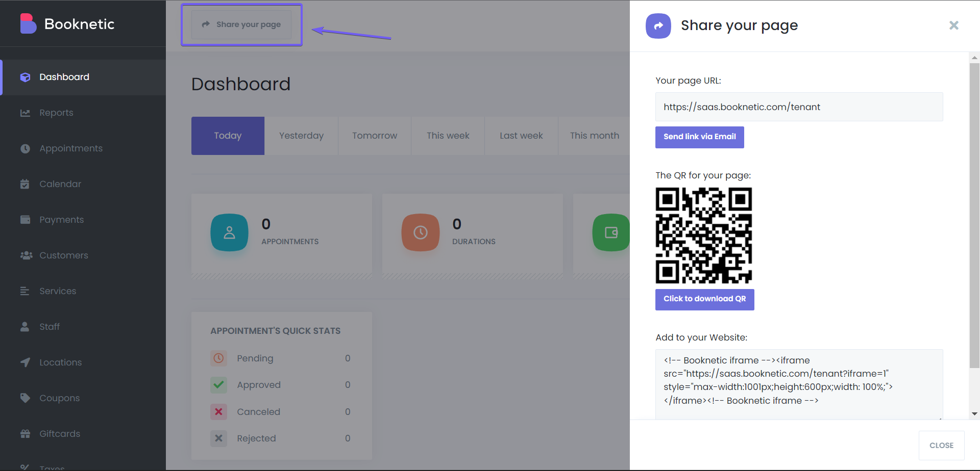 saas booknetic install
