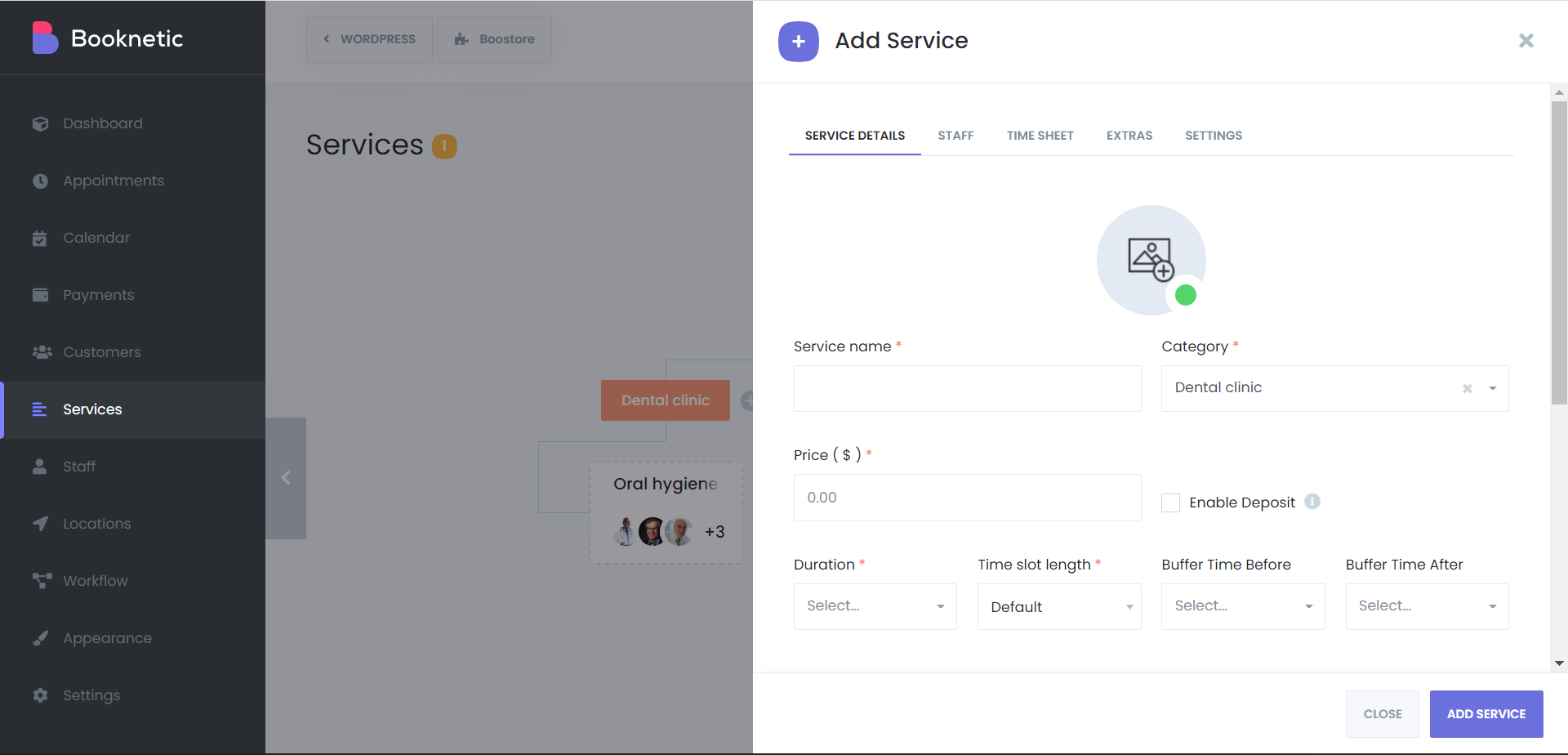 booknetic add service