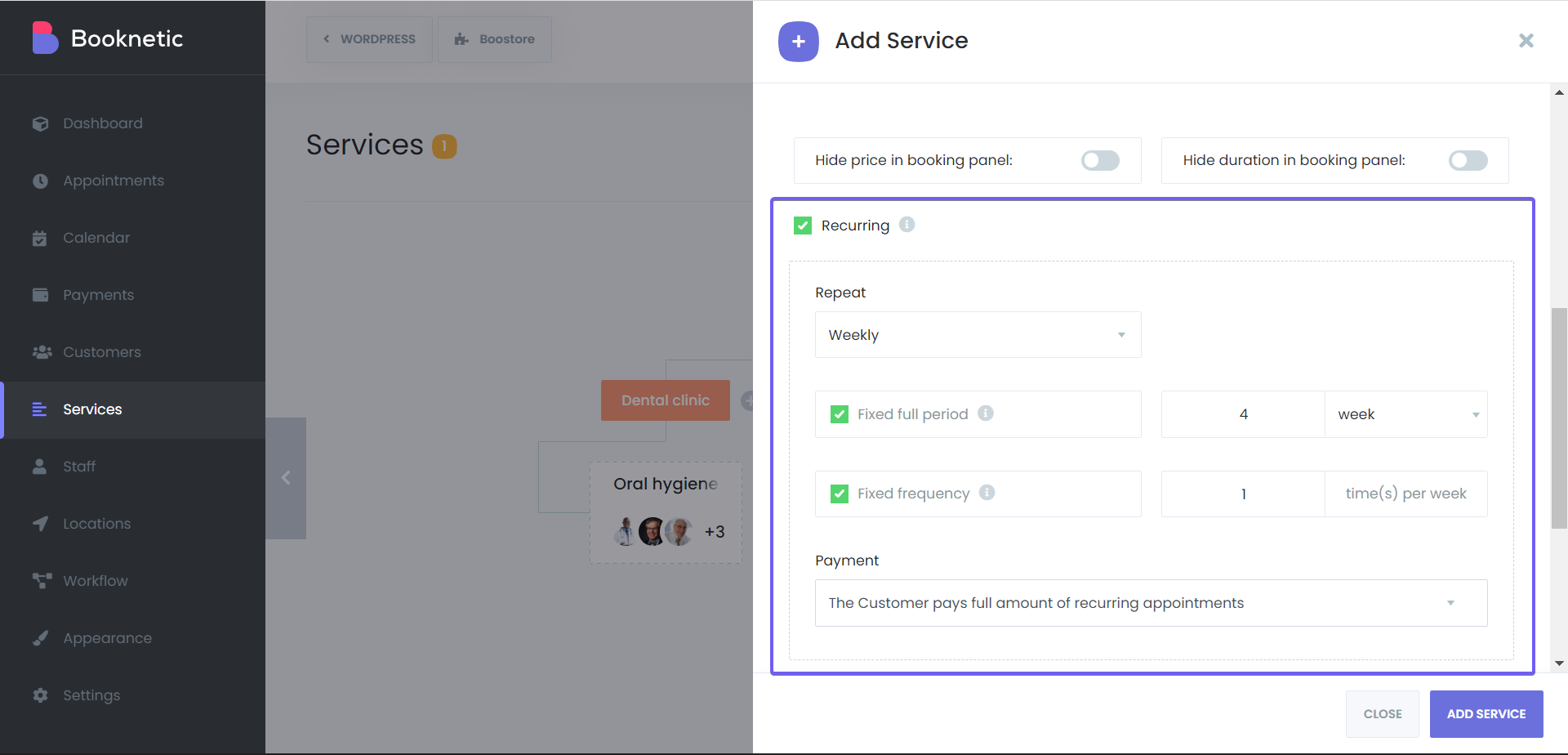Booknetic services documentation
