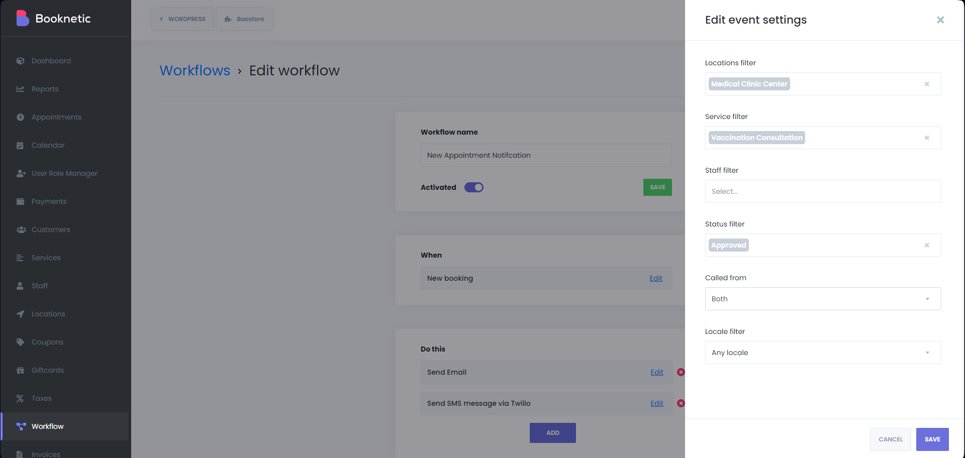 Workflow module