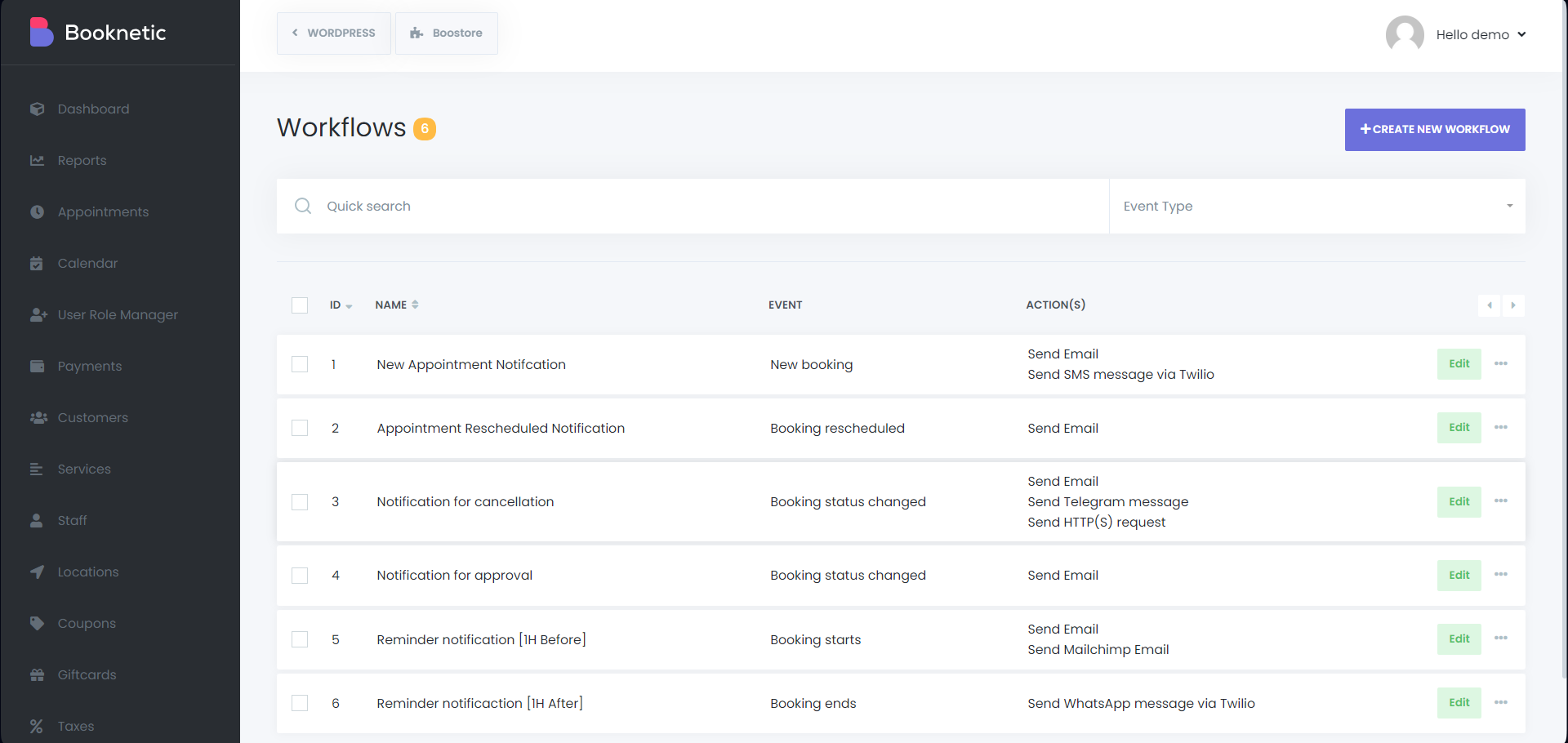 Workflow module
