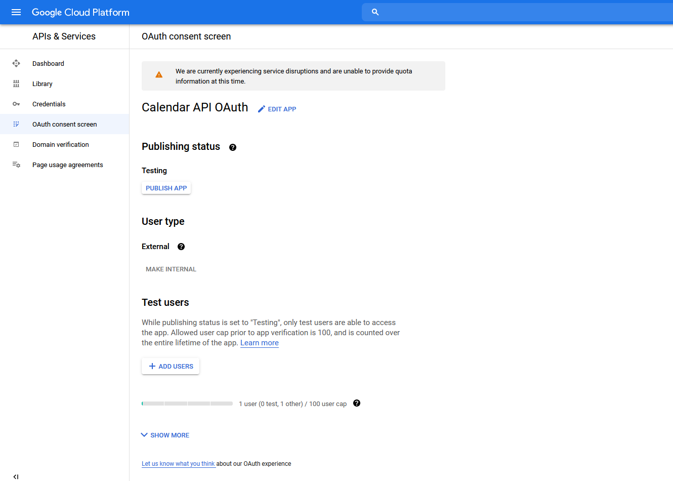 Google Calendar Publish APP
