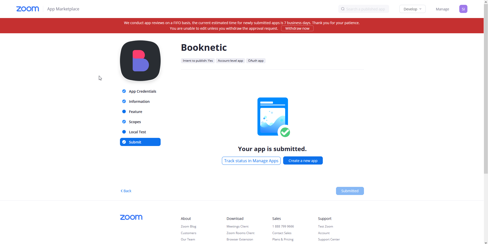Integrating Zoom to Booknetic SaaS