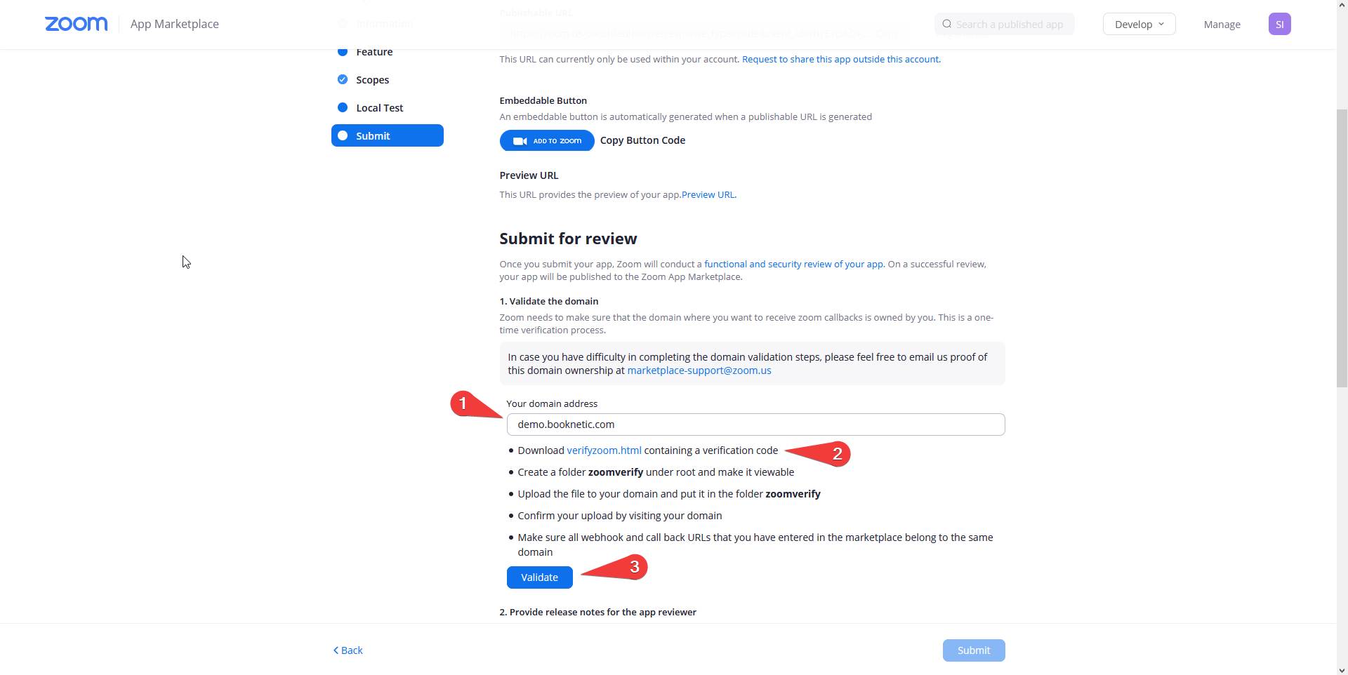 Integrating Zoom to Booknetic SaaS