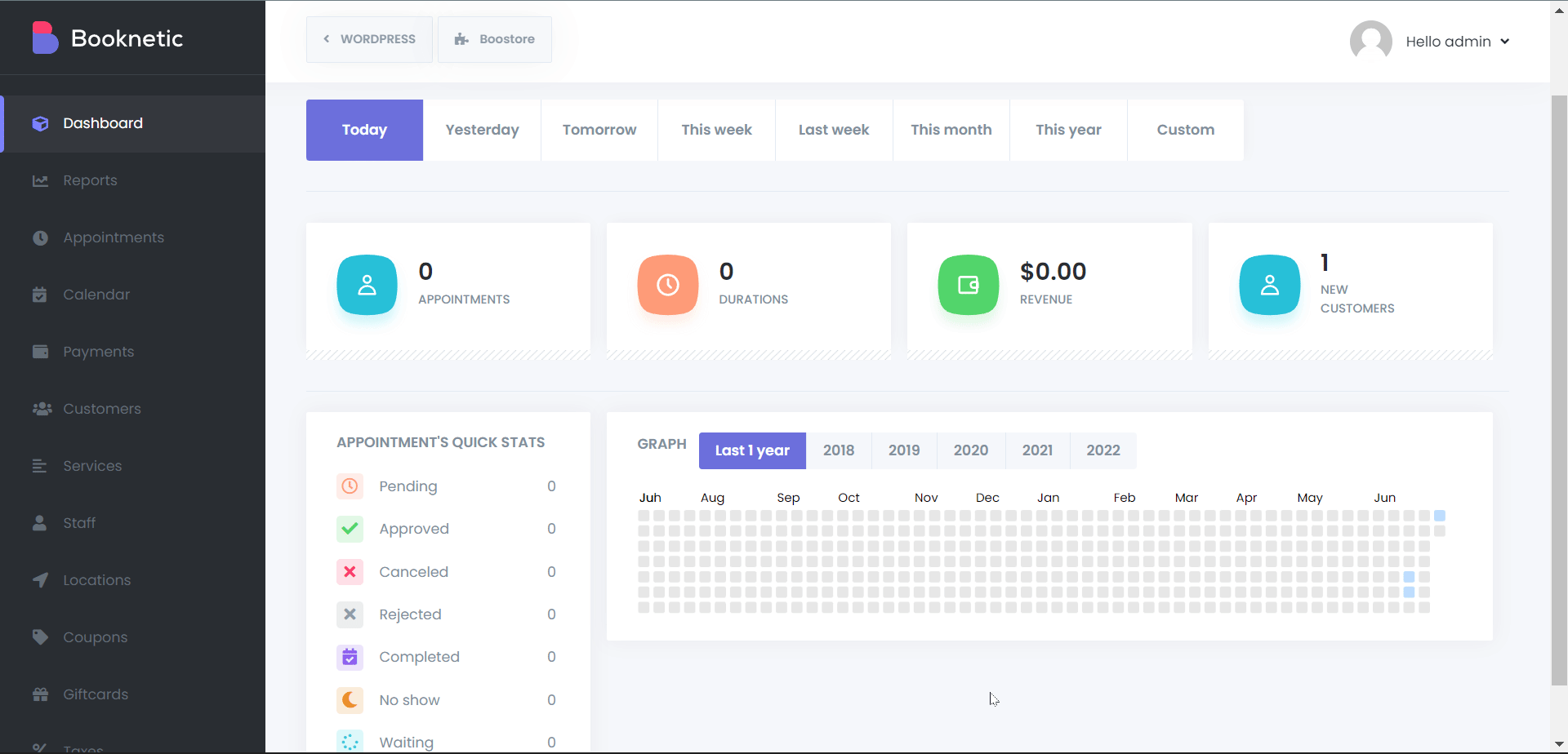 365 dashboard