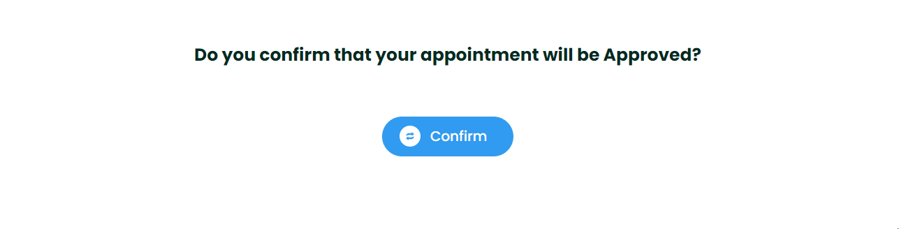 change appointment status with links