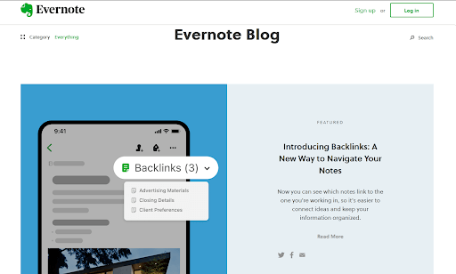 Evernote blog