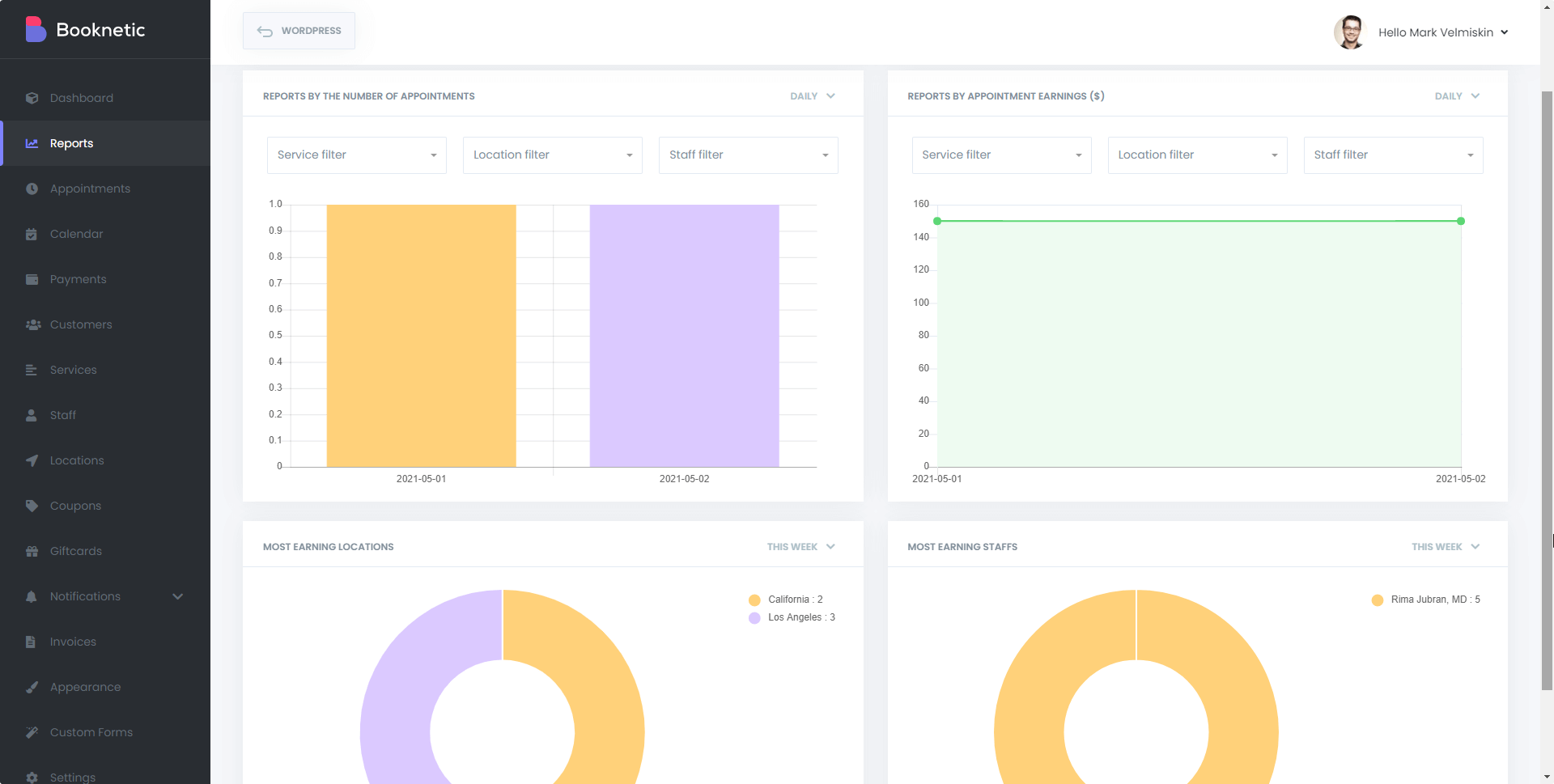 appointment-booking-plugin-report