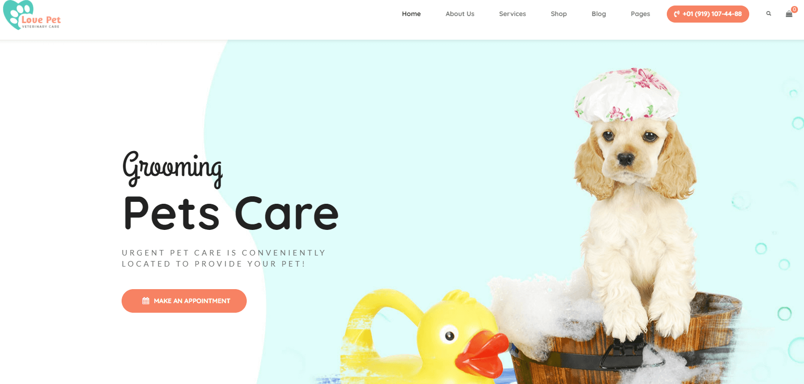lovepet veterinary wordpress themes