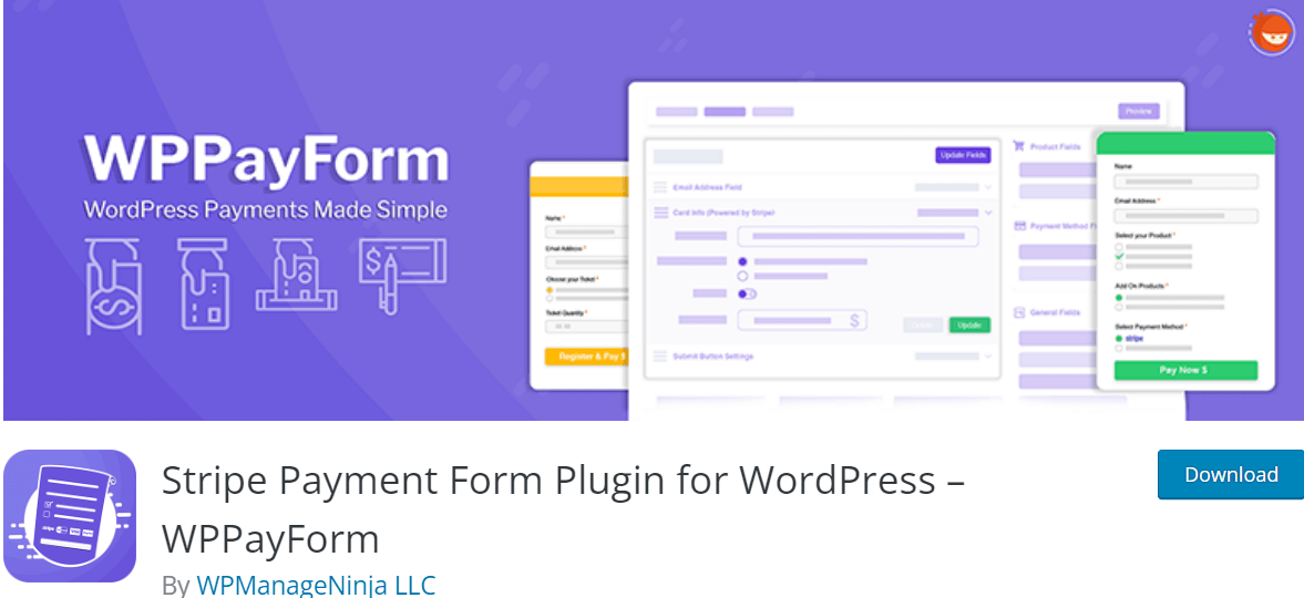 stripe payment form plugin