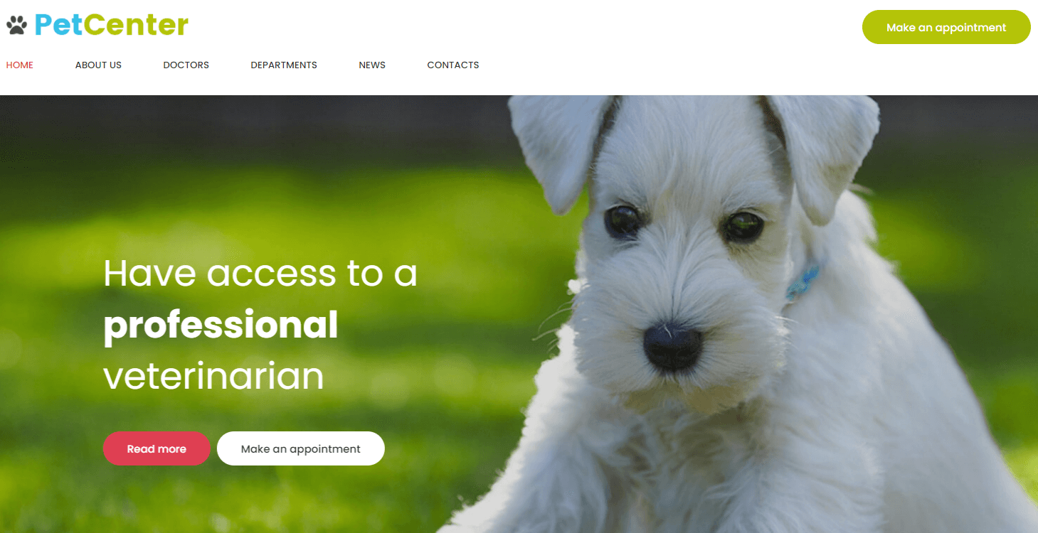 petcenter veterinary wordpress themes