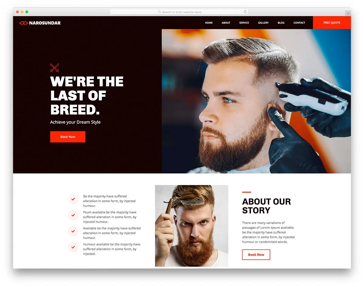 Barber Shop Template Free Download - HTML Codex