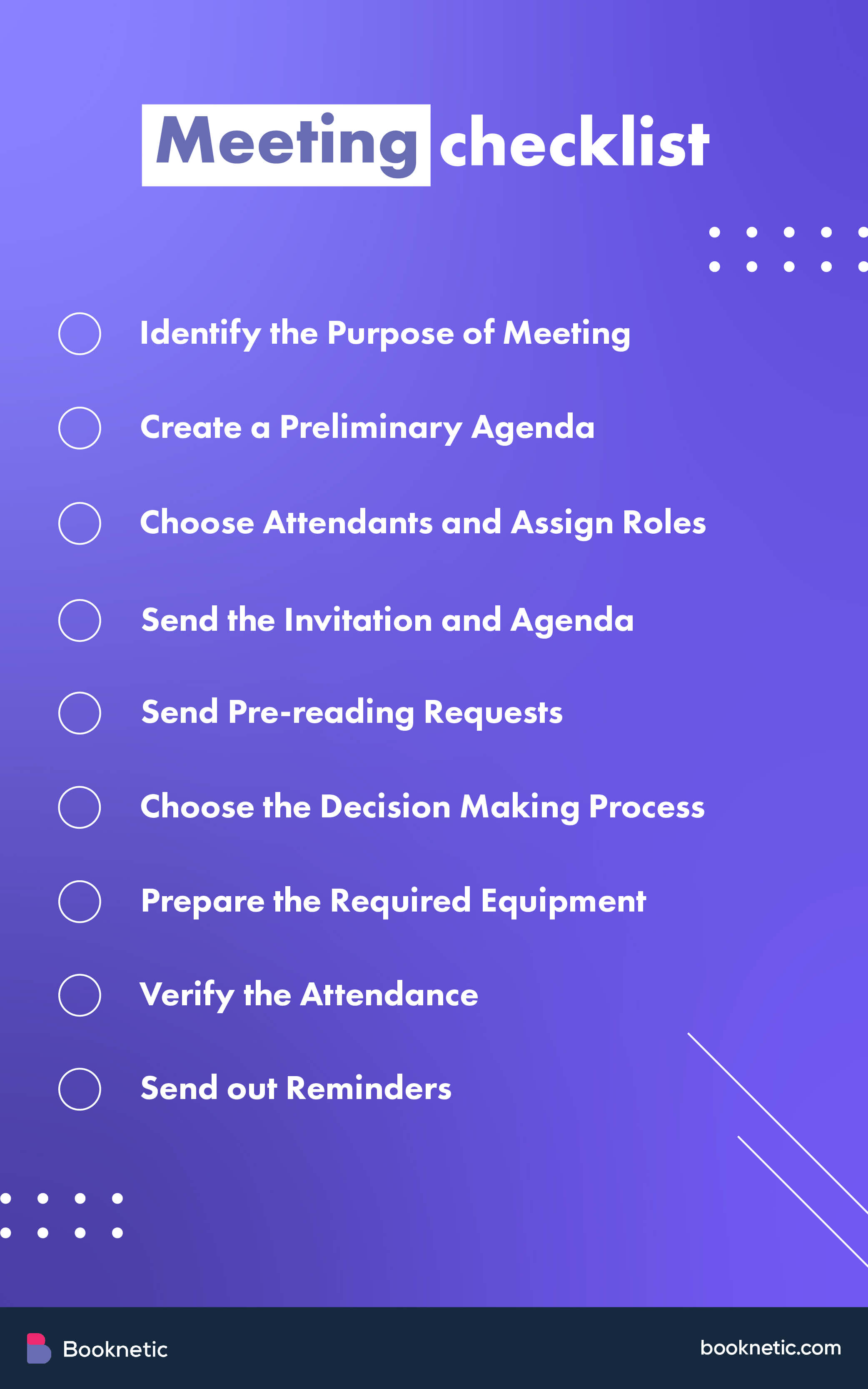 meeting checklist