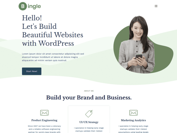 beste WordPress-Themen für Coaches Bingle