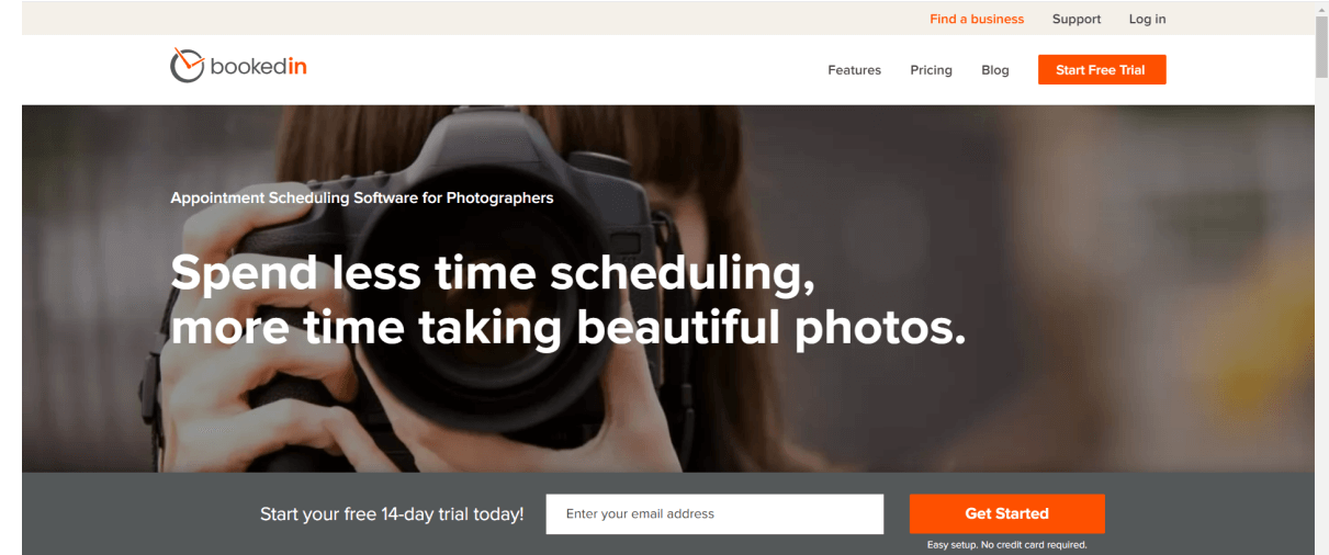 Buchungssoftware für Fotografie Bookedin