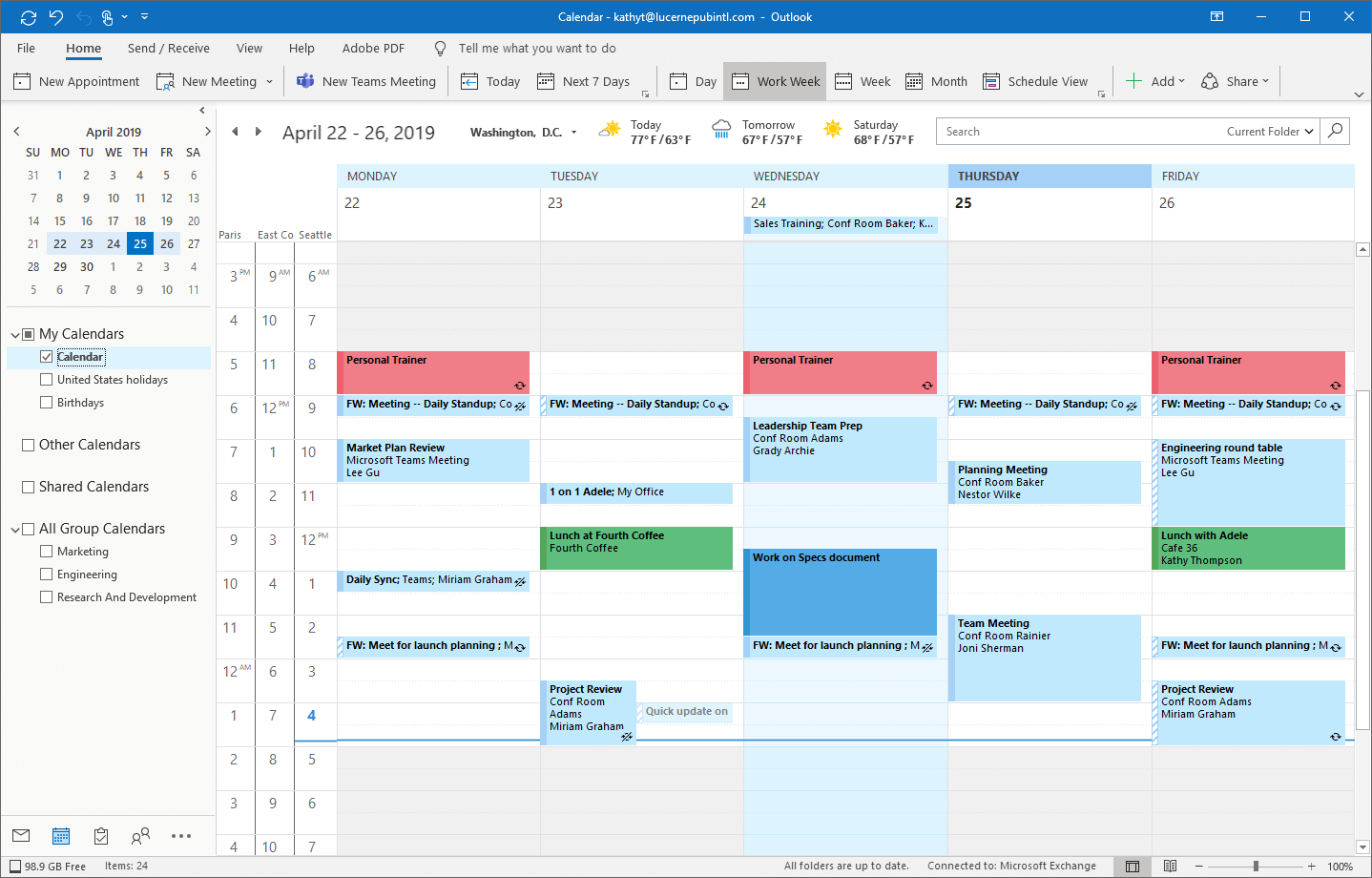 Kalender-App ähnlich wie Google Microsoft Outlook