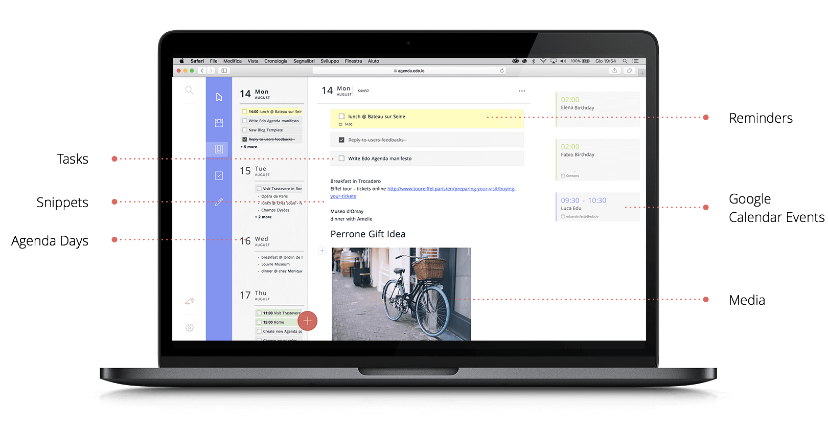 Kalender-App ähnlich wie Google Edo Agenda