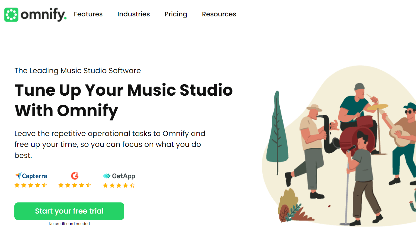 omnify music studio scheduling software
