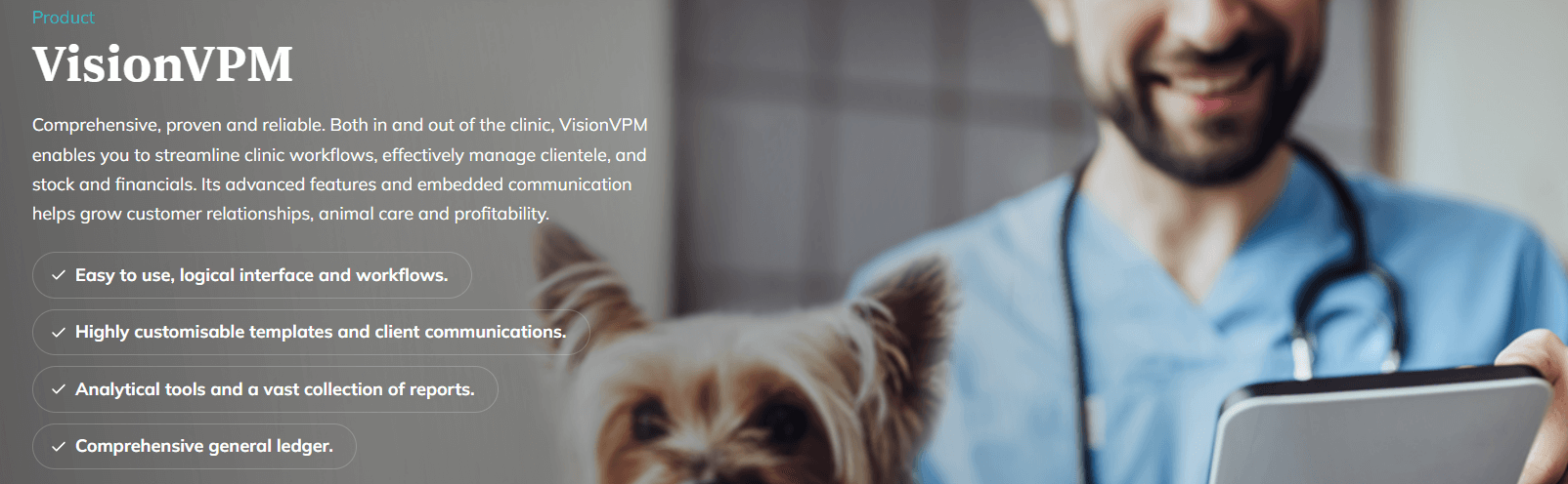 visionvpm vet clinic management software