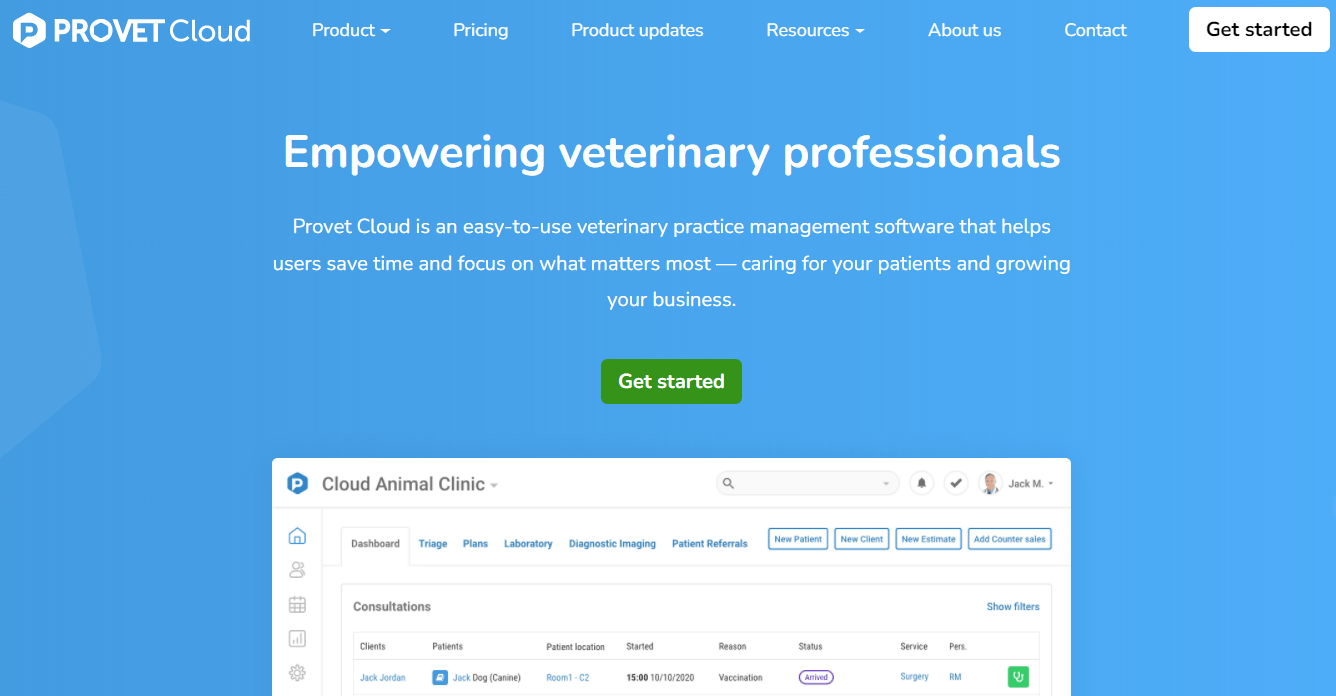 provet.cloud vet clinic scheduling software