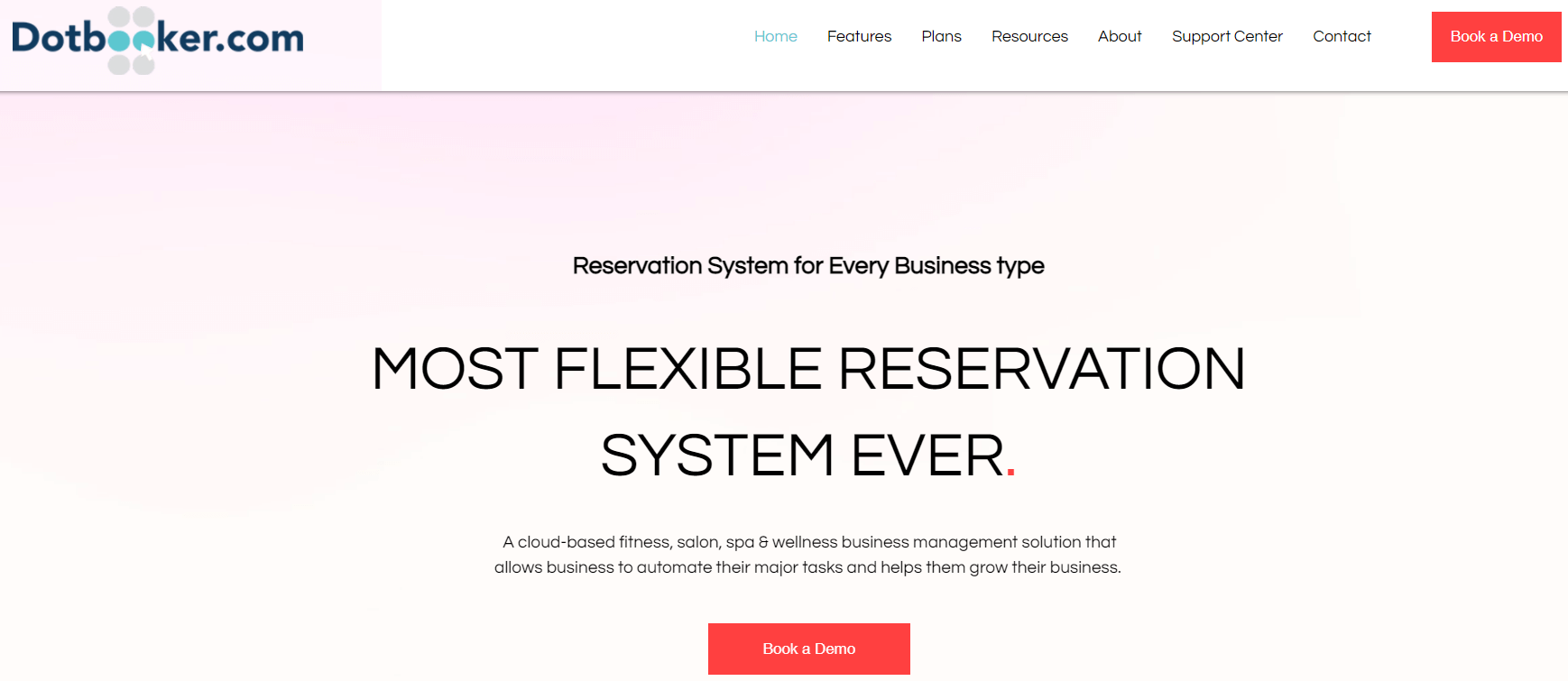 dotbooker wellness booking software