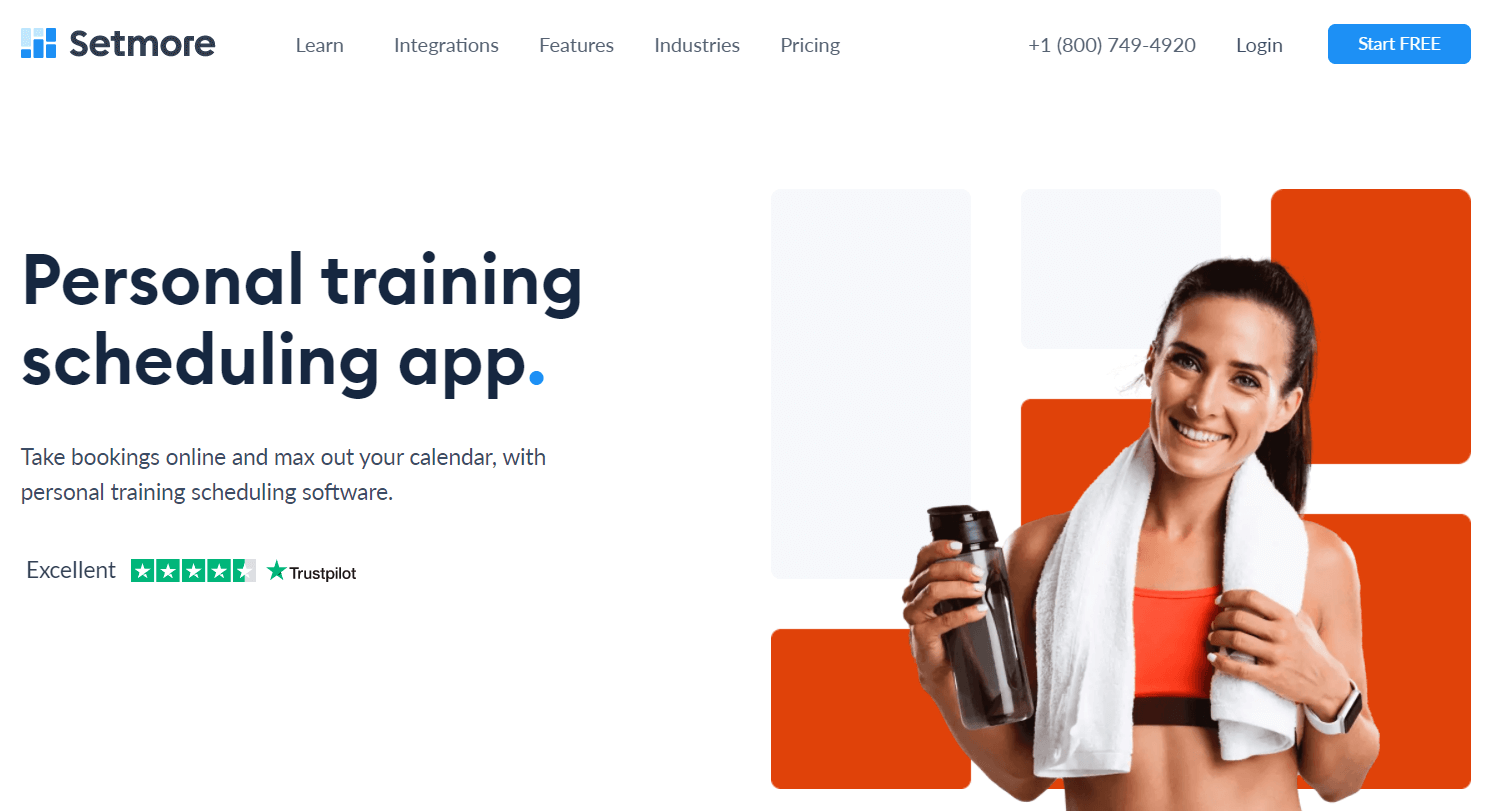 Setmore Buchungssoftware für Personal Trainer