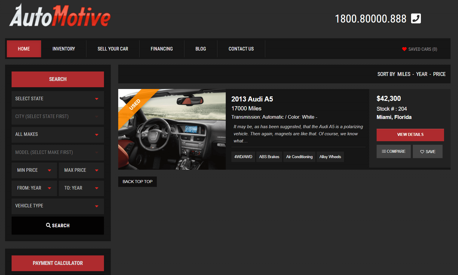 automotive beste WordPress-Themen für Autohändler