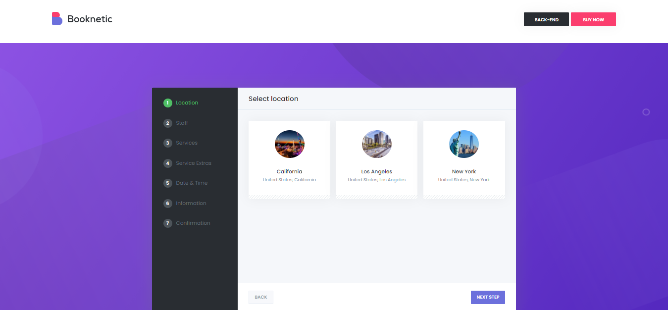 Booknetic demo version