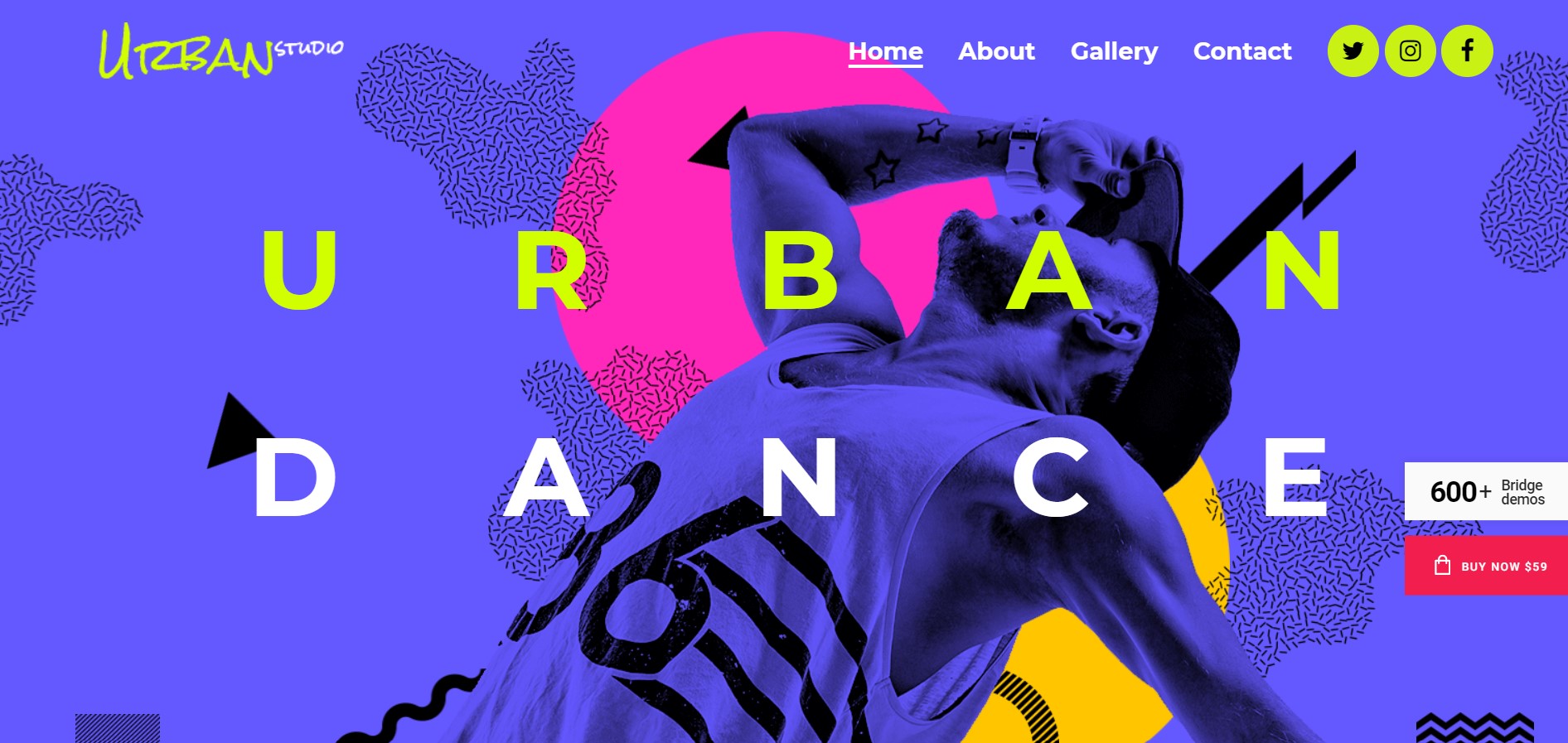 Bridge dance school wordpress theme