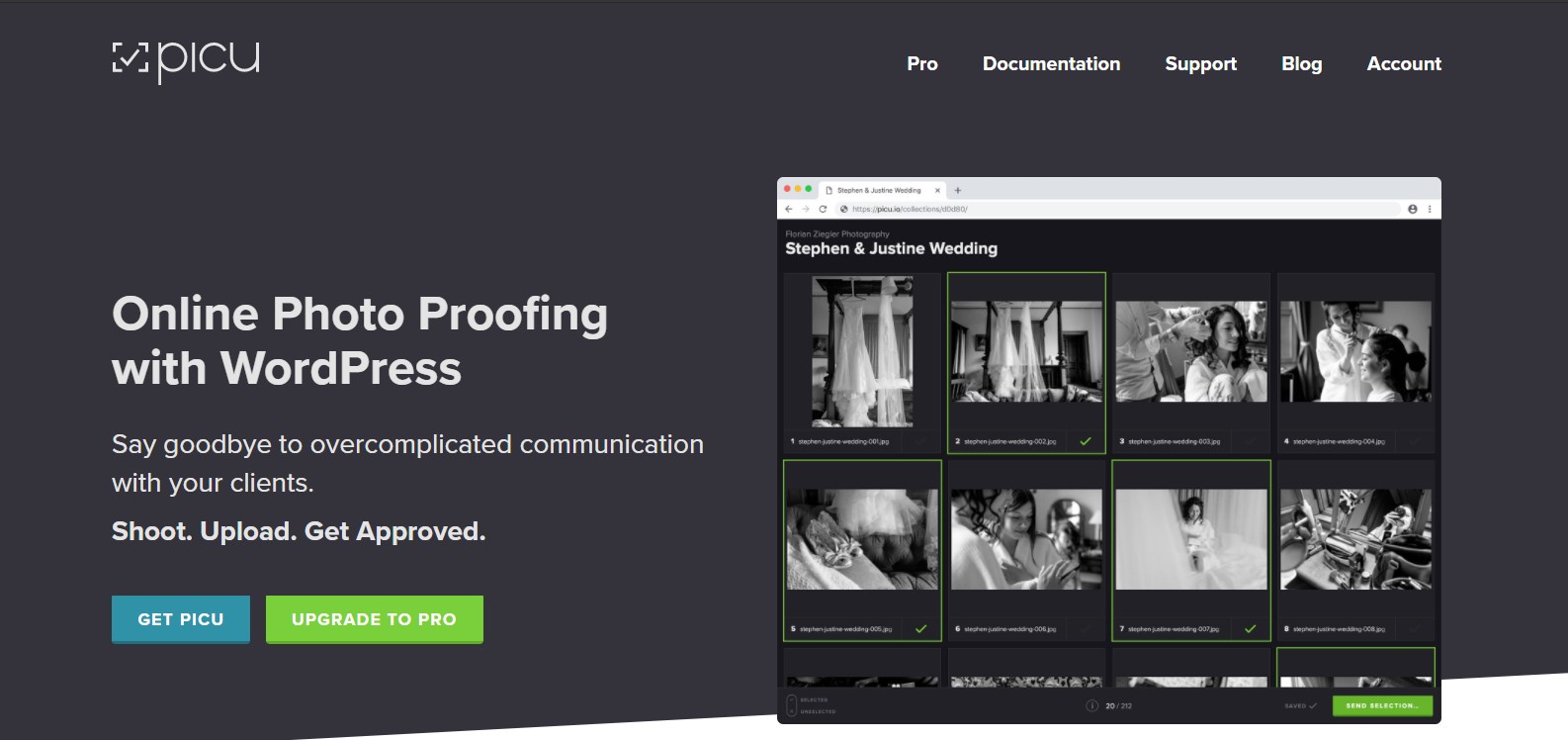 Picu wordpress photography plugin