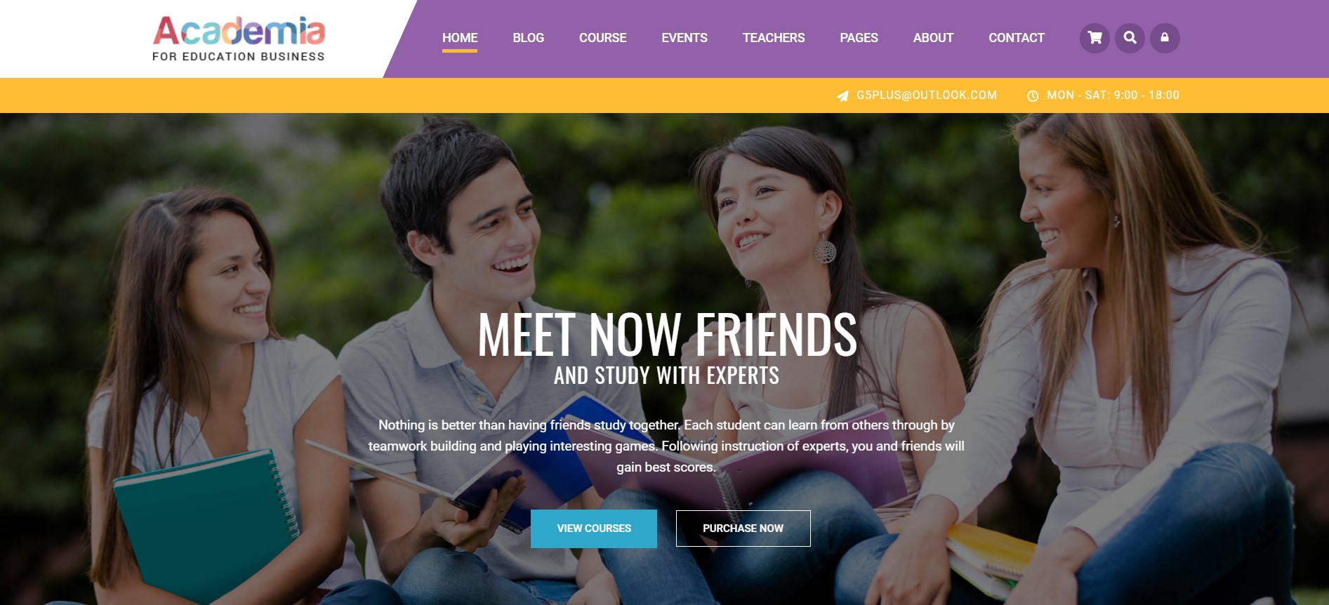 Academia WordPress-Theme für Bildungswebsites