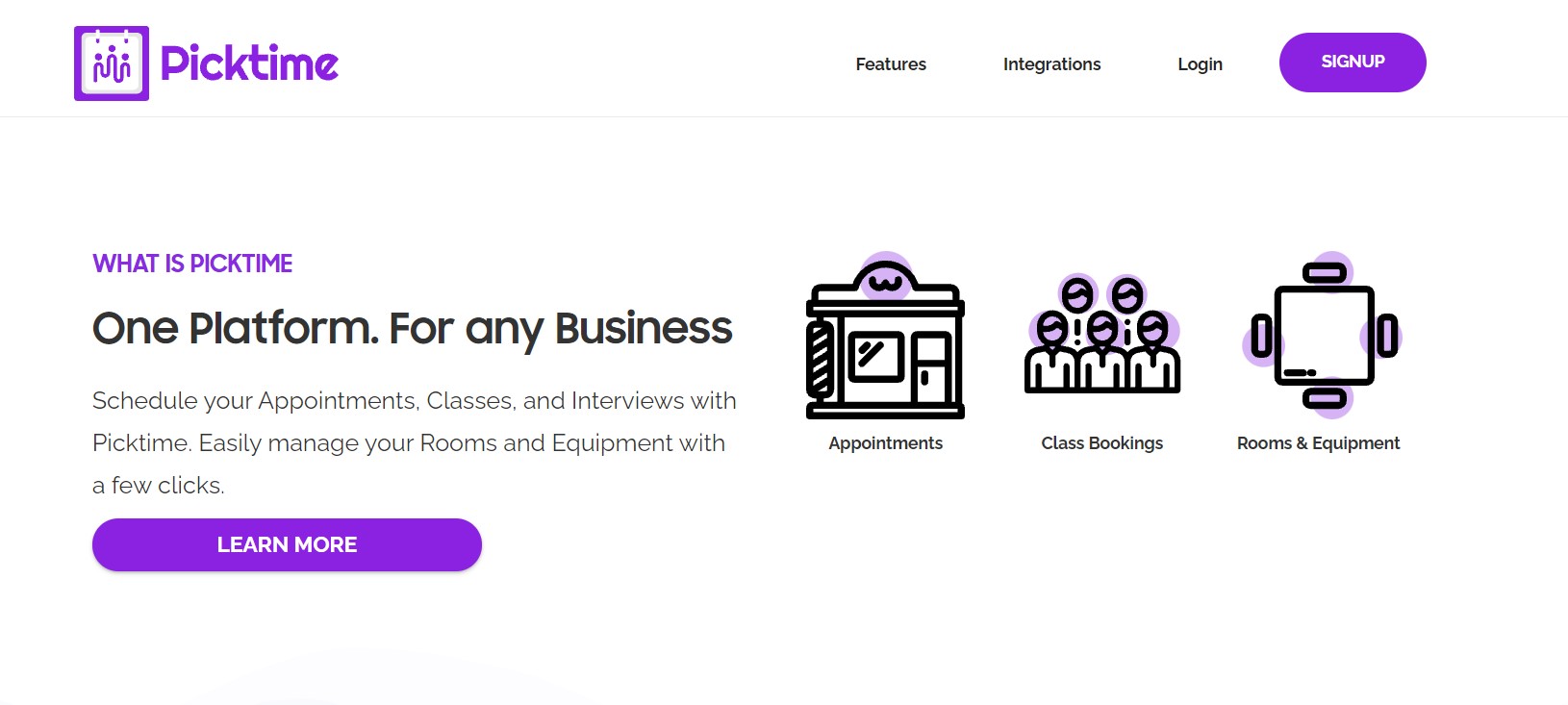 Picktime appointment booking plugin