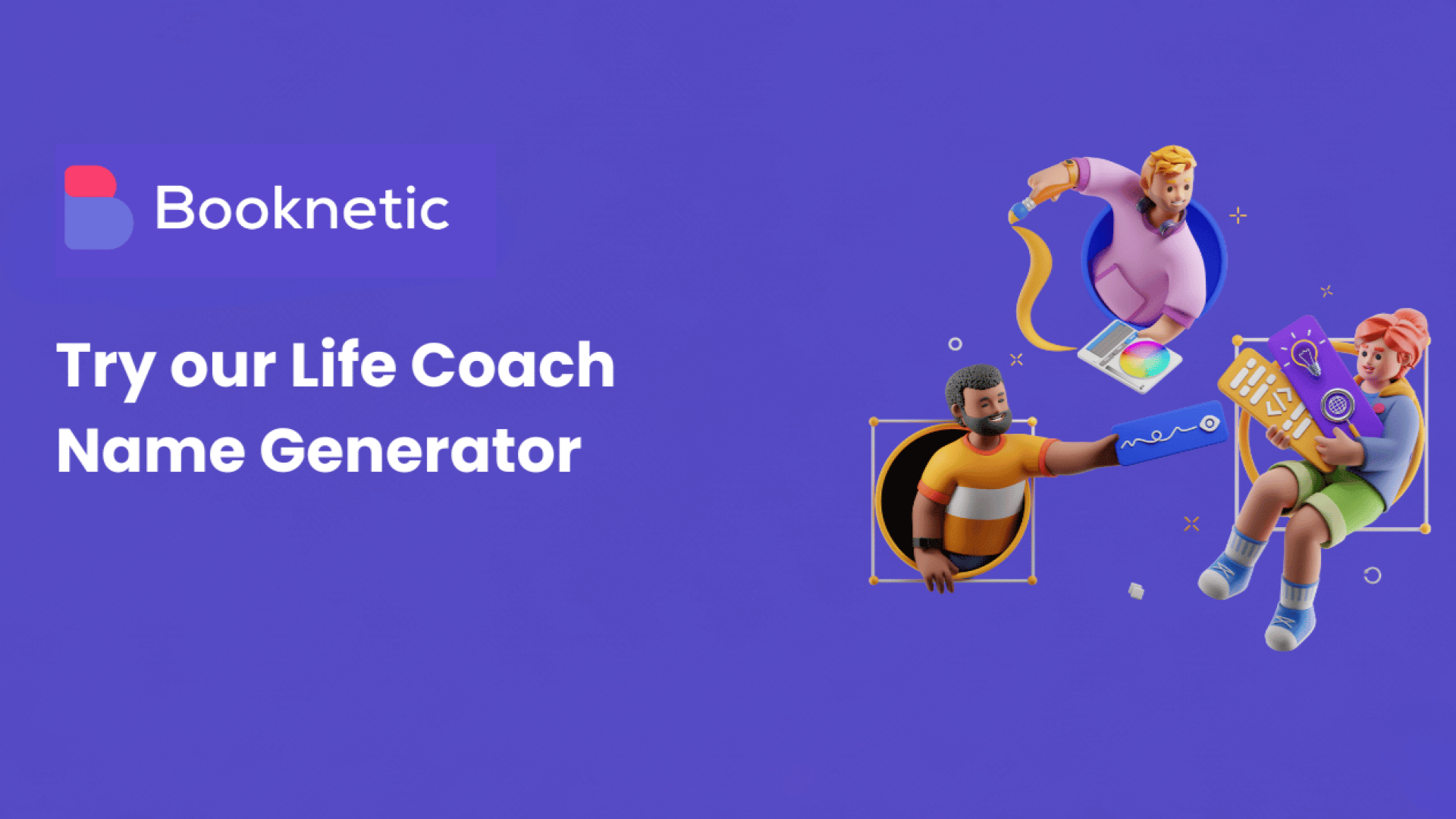 Life Coach Name Generator | Find life coach name with Booknetic