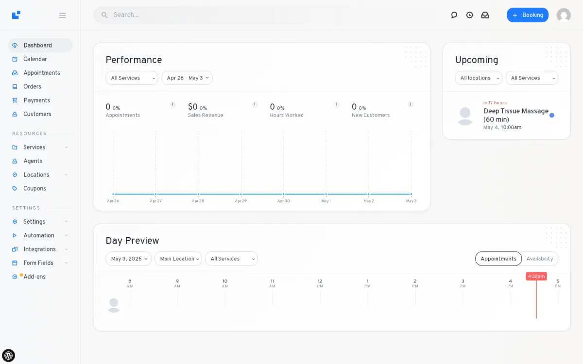 LatePoint booking form customization screen