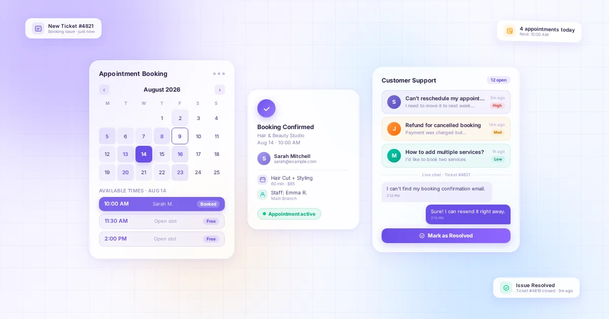 Best WordPress Helpdesk Plugins for Appointment-Based Businesses in 2026