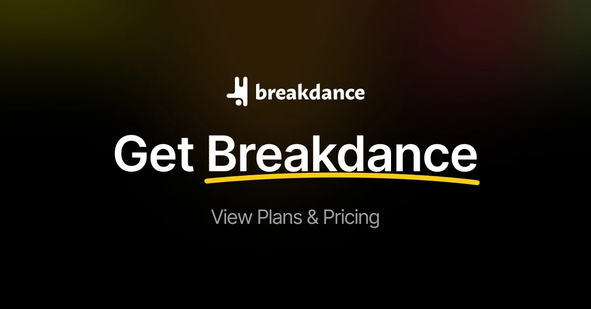 Breakdance visual builder canvas and element panel