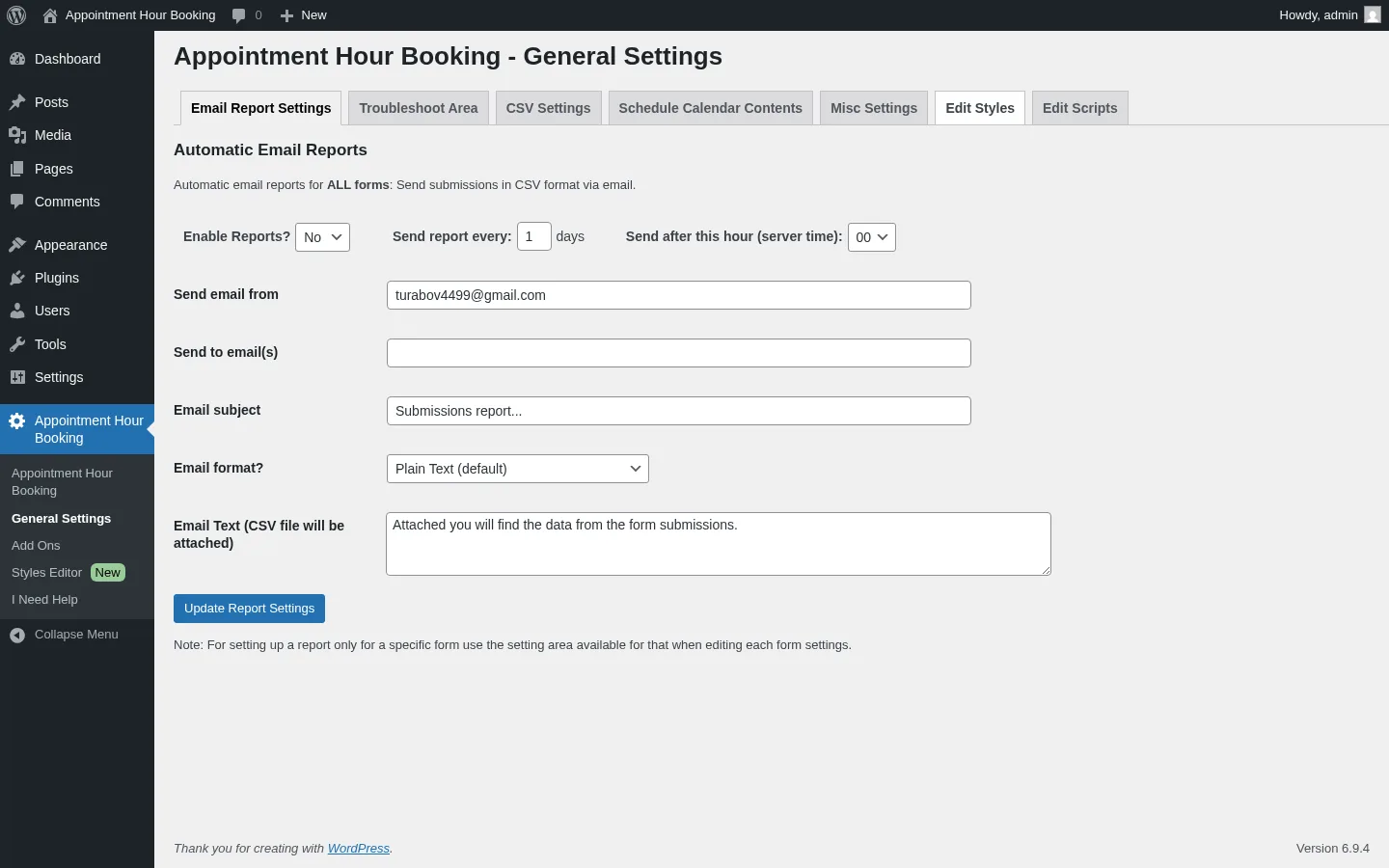 General Settings