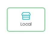 Booknetic checkout payment method card labeled Local with a selected green border.