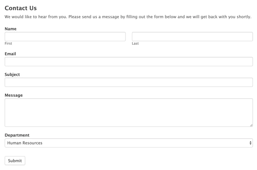 Formidable Forms builder showing a multi-field form with calculation field and data view preview