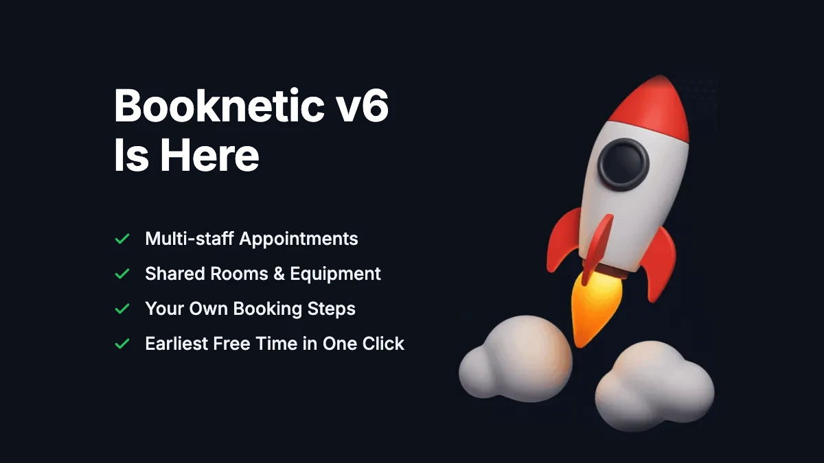 Introducing Booknetic v6: Multi-staff, Resources and More