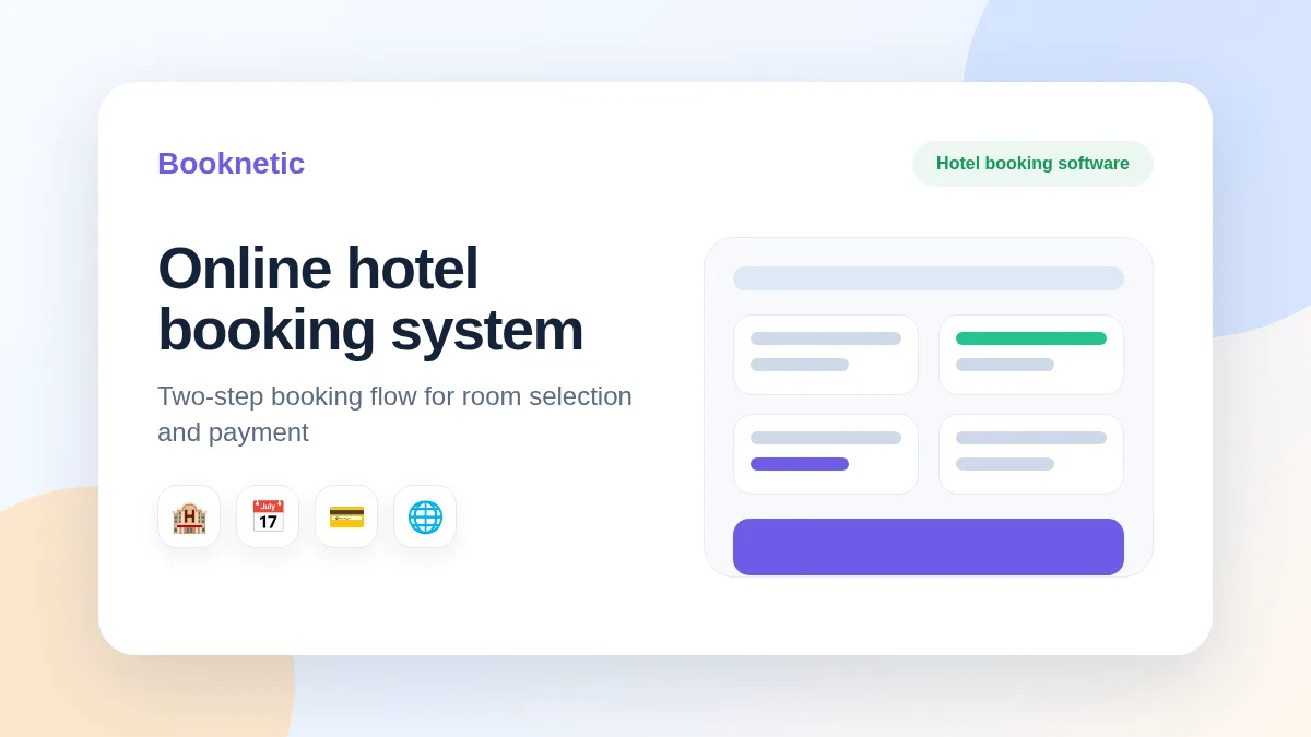 Software de reservas de hotel online, caracter&iacute;sticas del software de reservas de hotel online, sistema de reservas