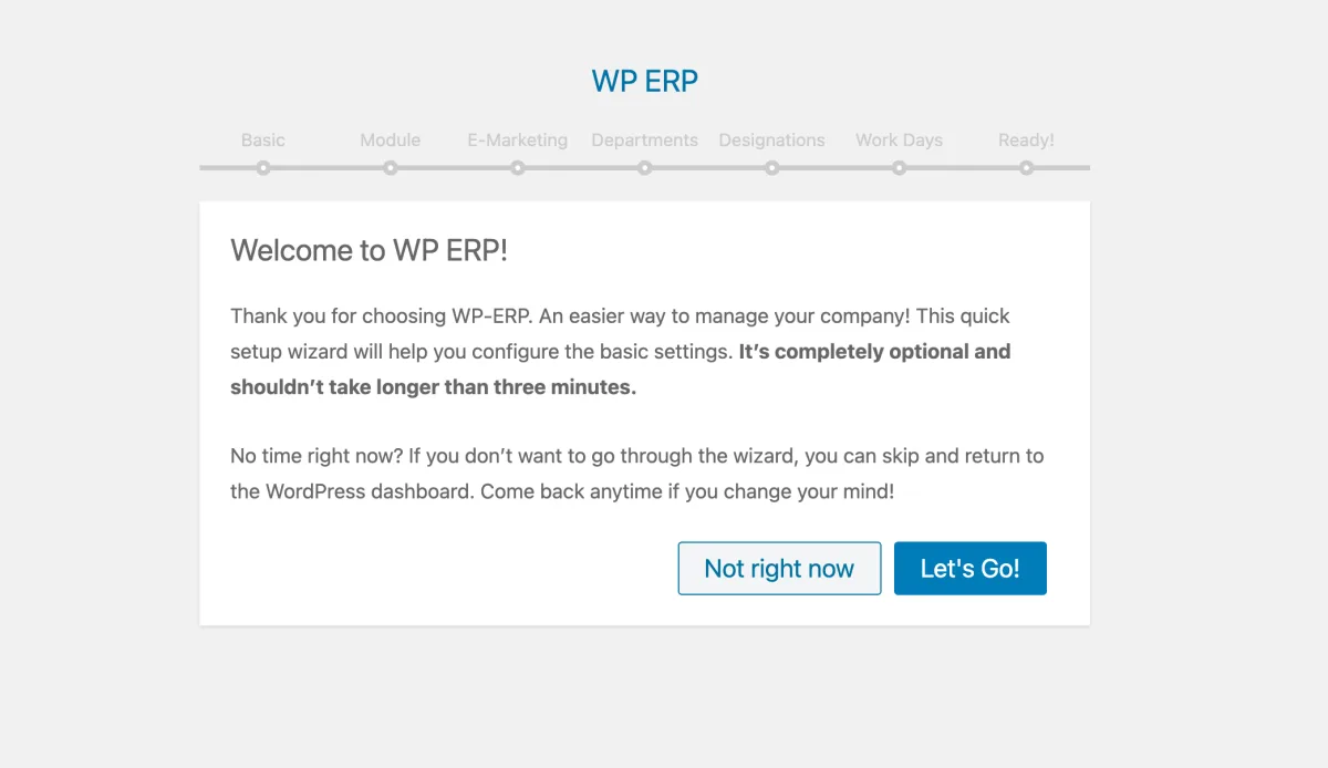 WP ERP CRM module showing contact management, deal stages, and business activity dashboard