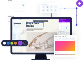 Divi visual builder interface with page canvas
