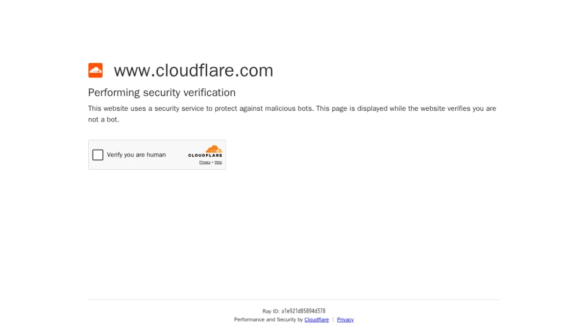 Screenshot der Cloudflare WordPress-Sicherheits- und CDN-Website
