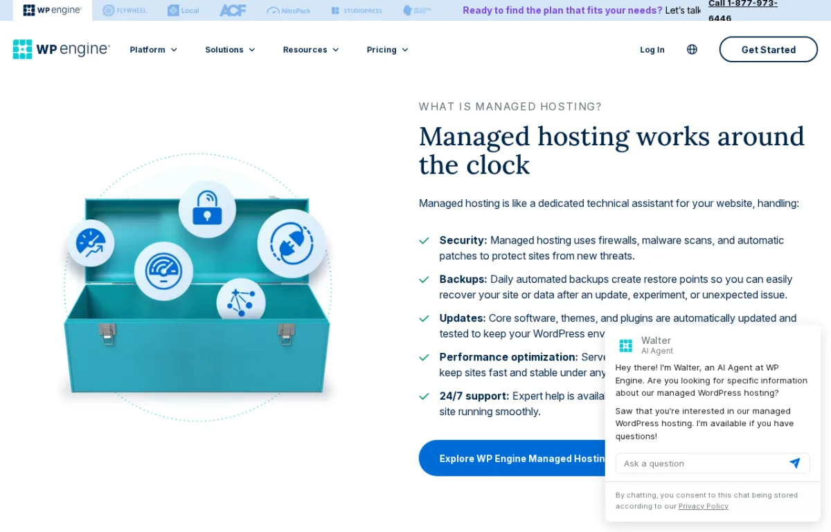 Funciones gestionadas de WordPress en WP Engine
