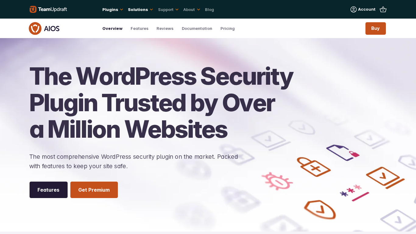 Captura del sitio web de All-In-One Security